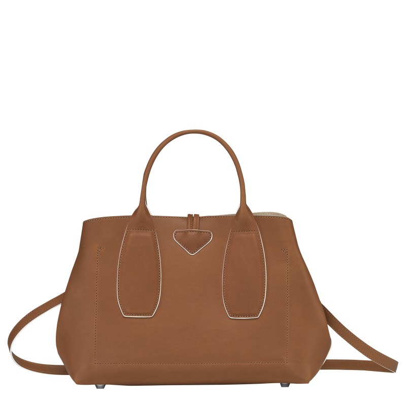 Longchamp Le Roseau M Handbag Cognac | 2580IPTOR