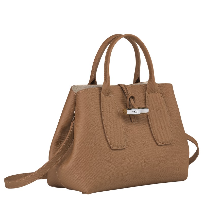 Longchamp Le Roseau M Handbag Natural | 1539MIJHX