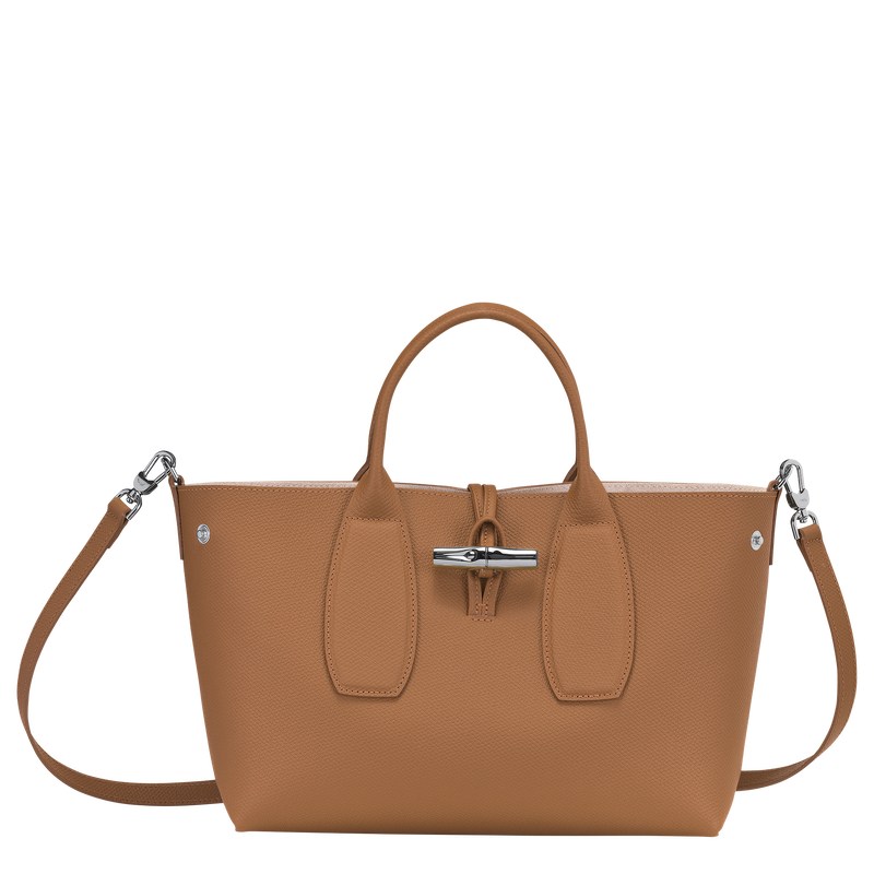 Longchamp Le Roseau M Handbag Natural | 1539MIJHX