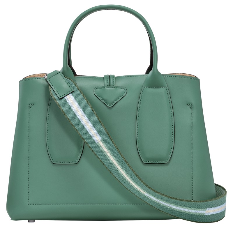 Longchamp Le Roseau M Handbag Sage | 7354HTFXP