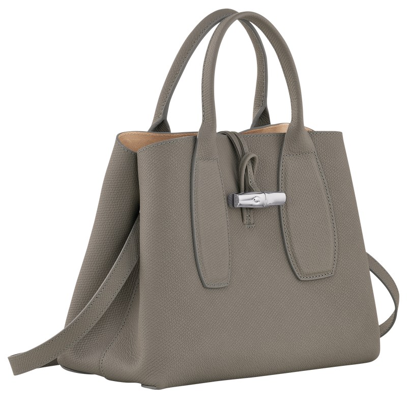 Longchamp Le Roseau M Handbag Turtledove | 8069BEFPD