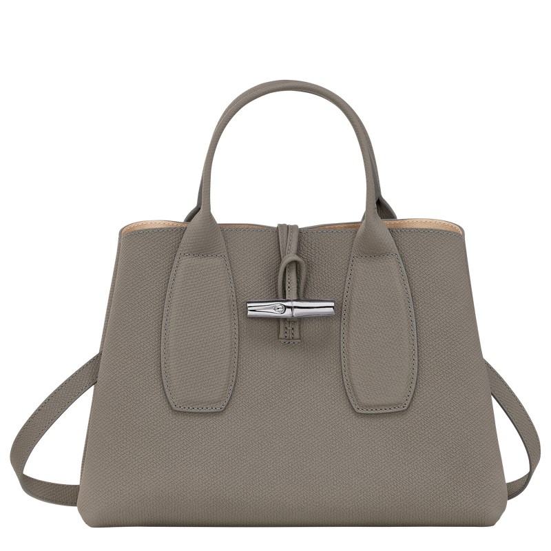 Longchamp Le Roseau M Handbag Turtledove | 8069BEFPD