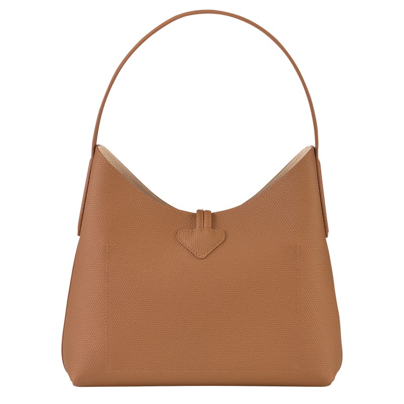 Longchamp Le Roseau M Hobo Bag Natural | 4895MKGNC