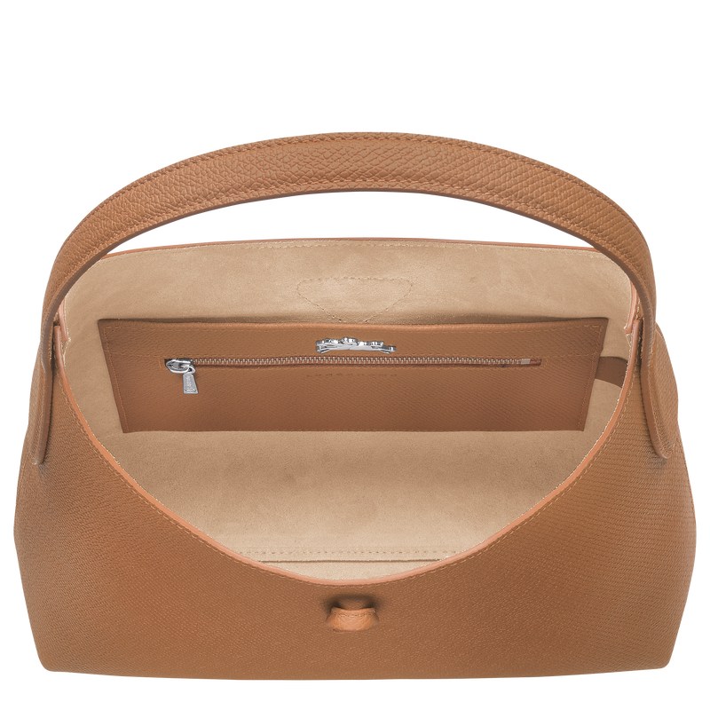 Longchamp Le Roseau M Hobo Bag Natural | 4895MKGNC