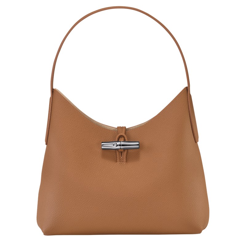 Longchamp Le Roseau M Hobo Bag Natural | 4895MKGNC