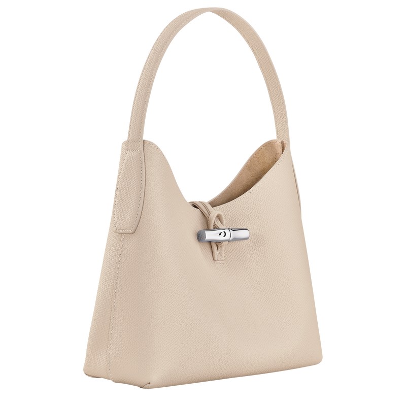 Longchamp Le Roseau M Hobo Bag Paper | 4023TSOPG