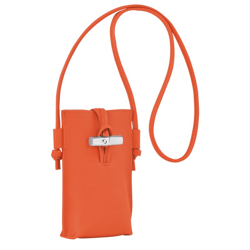 Longchamp Le Roseau Phone Case With Lace Orange | 7362MUERQ