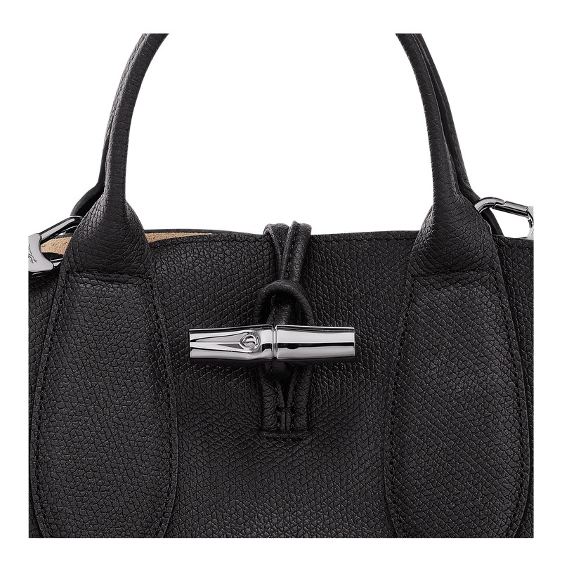 Longchamp Le Roseau S Handbag Schwarz | 4219BZVHC