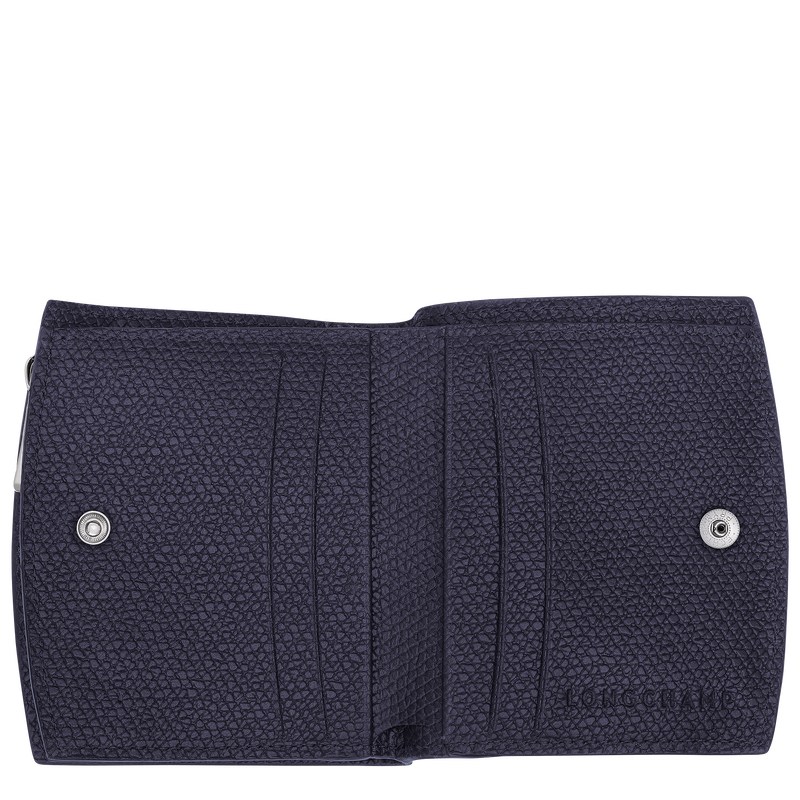 Longchamp Le Roseau Wallet Bilberry | 2639PWVCR