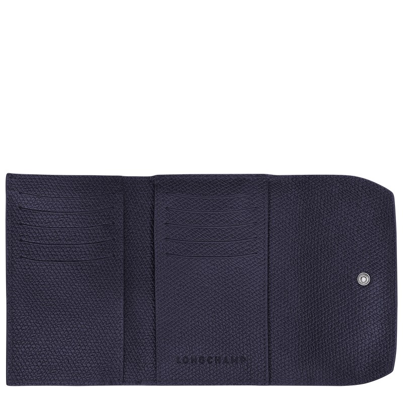 Longchamp Le Roseau Wallet Bilberry | 6810XIFNZ