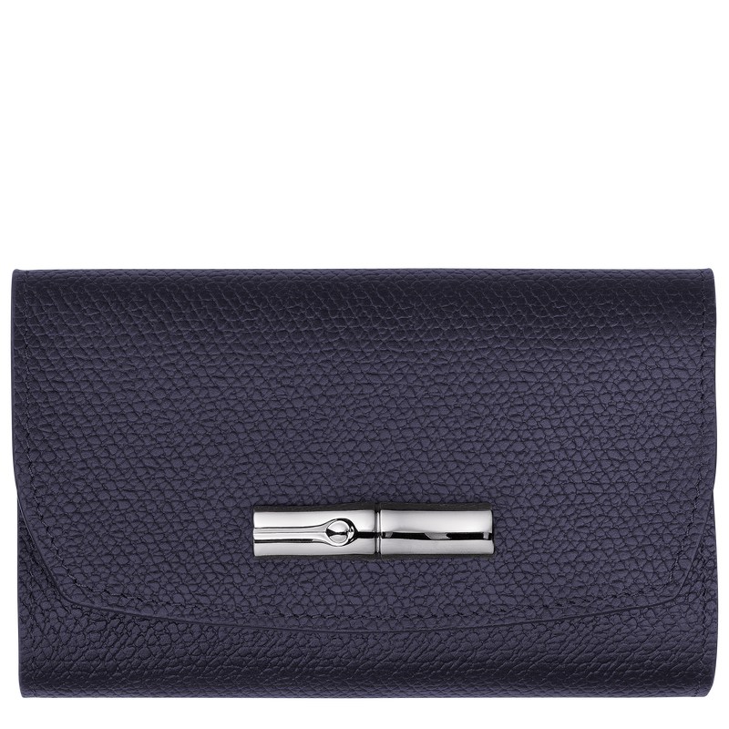 Longchamp Le Roseau Wallet Bilberry | 6810XIFNZ