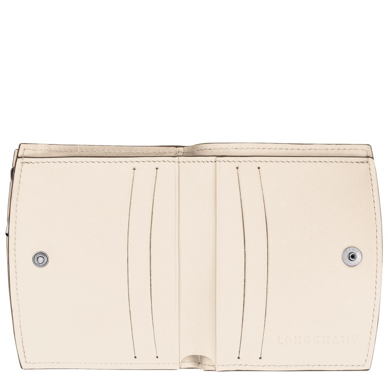 Longchamp Le Roseau Wallet Ecru | 6015WPCYS