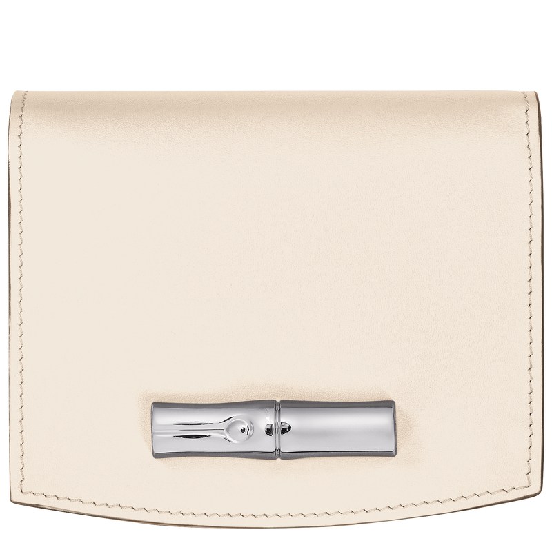 Longchamp Le Roseau Wallet Ecru | 6015WPCYS