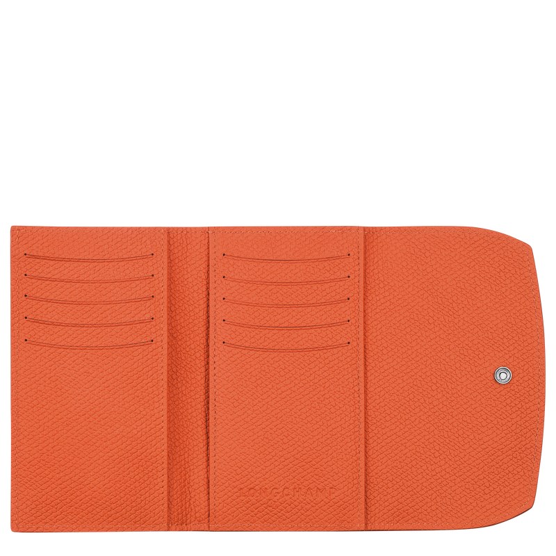 Longchamp Le Roseau Wallet Orange | 9601DLHKY