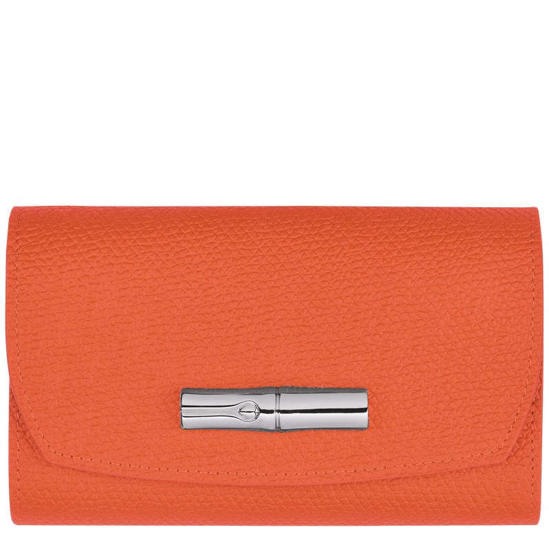 Longchamp Le Roseau Wallet Orange | 9601DLHKY