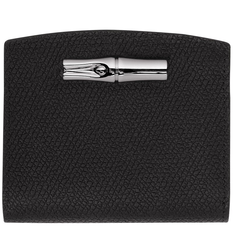 Longchamp Le Roseau Wallet Schwarz | 7450GZEQA