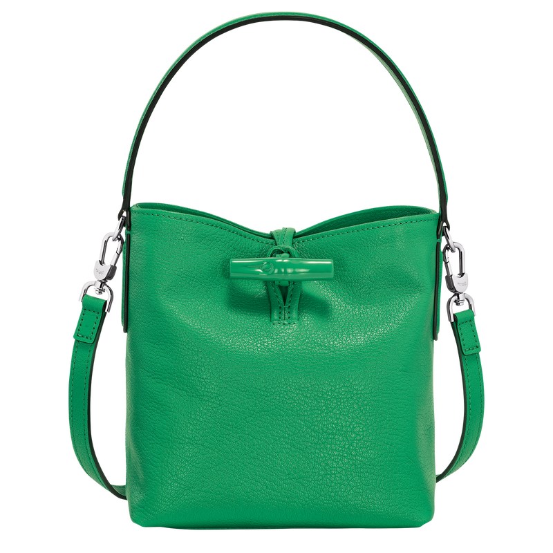 Longchamp Le Roseau Xs Bucket Bag Grün | 0891SUIDA