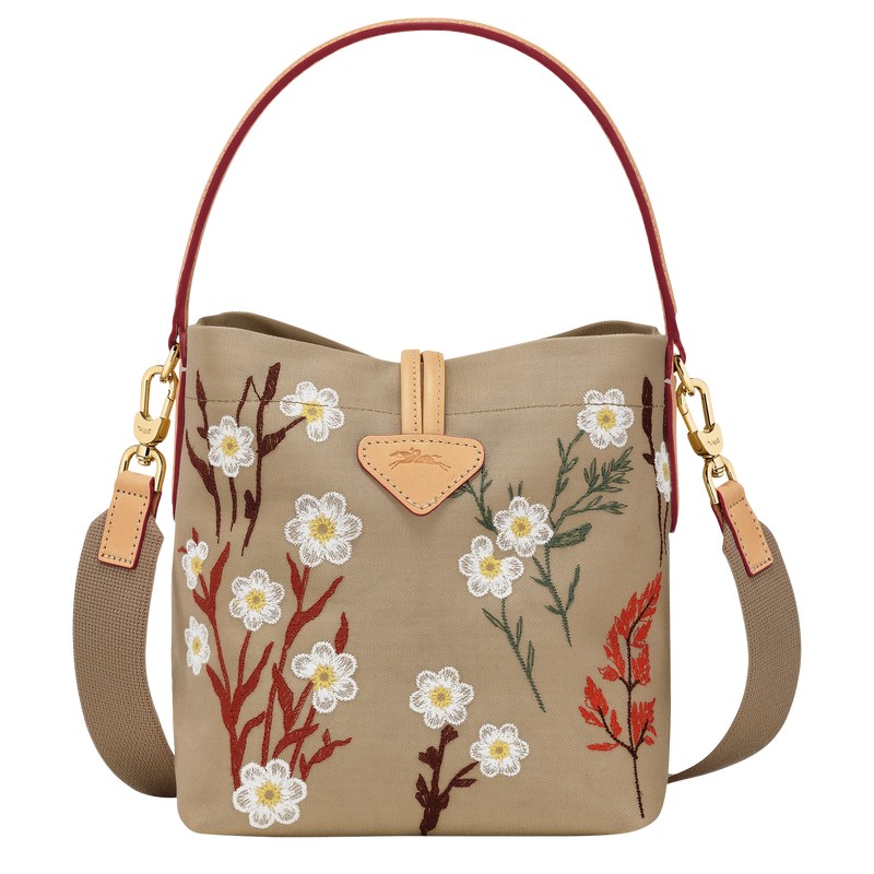 Longchamp Le Roseau Xs Bucket Bag Oat | 9308KHJLB