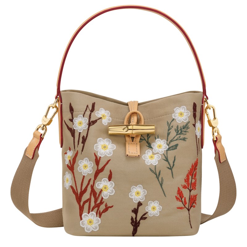 Longchamp Le Roseau Xs Bucket Bag Oat | 9308KHJLB