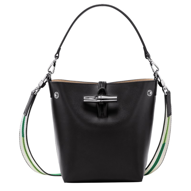 Longchamp Le Roseau Xs Bucket Bag Schwarz | 1348HBGYX