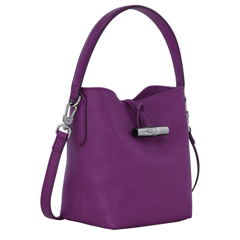 Longchamp Le Roseau Xs Bucket Bag Violet | 3627FMOLI