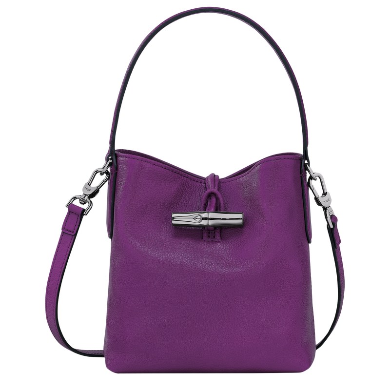 Longchamp Le Roseau Xs Bucket Bag Violet | 3627FMOLI