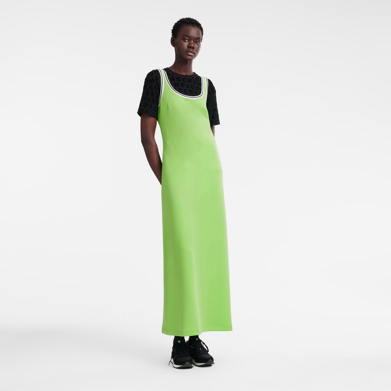 Longchamp Long Dress Grün Hell | 1867GVJOU