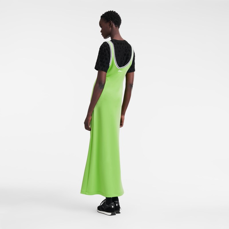 Longchamp Long Dress Grün Hell | 1867GVJOU