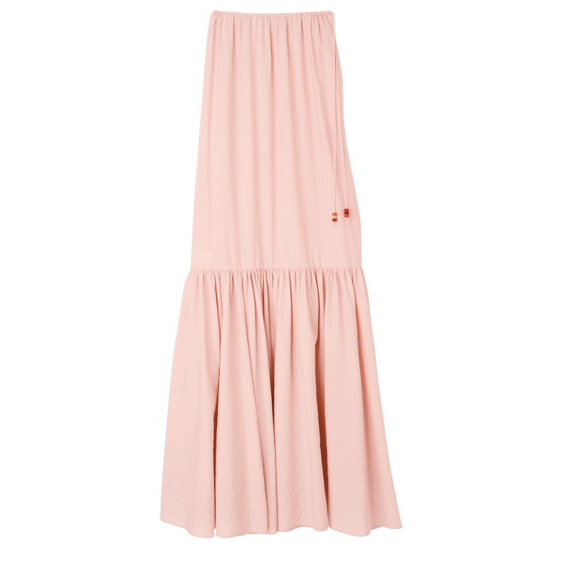 Longchamp Long Skirt Nude | 6534DBHSL