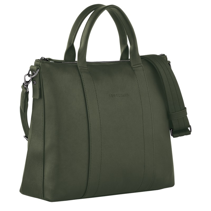 Longchamp Longchamp 3d Briefcase Khaki | 5309BRMAK