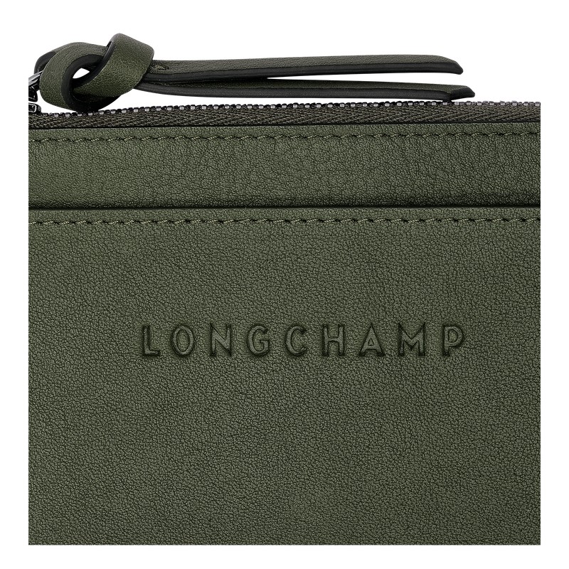 Longchamp Longchamp 3d Card Holder Khaki | 8965ANMGJ