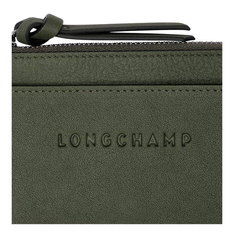 Longchamp Longchamp 3d Card Holder Khaki | 6890IJRVW