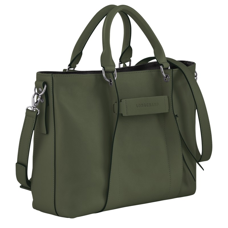 Longchamp Longchamp 3d L Handbag Khaki | 0376VJBKR