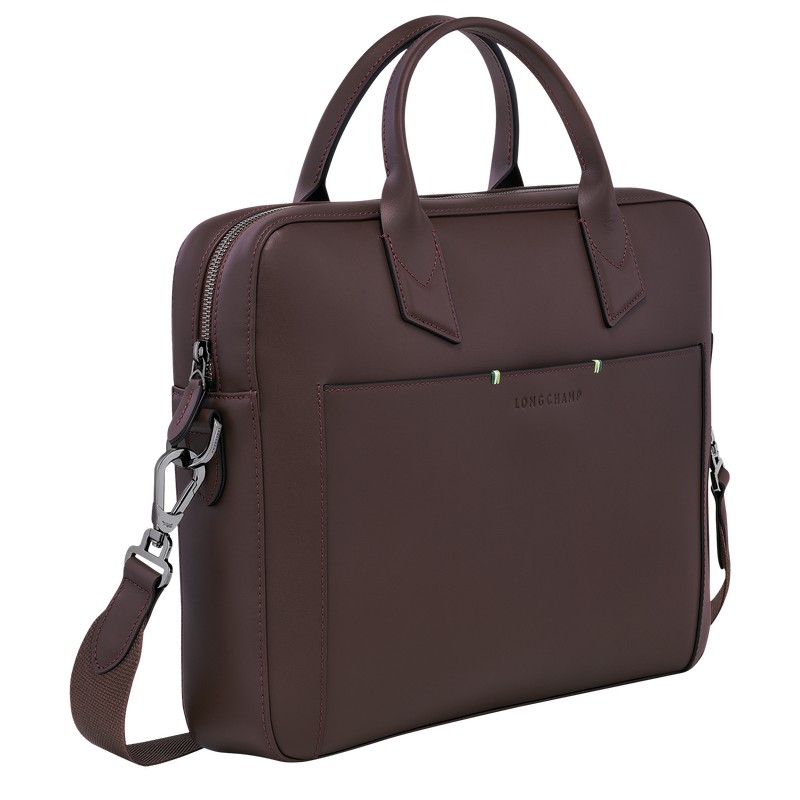 Longchamp Longchamp Sur Seine Briefcase Mocha | 1856RZBEQ