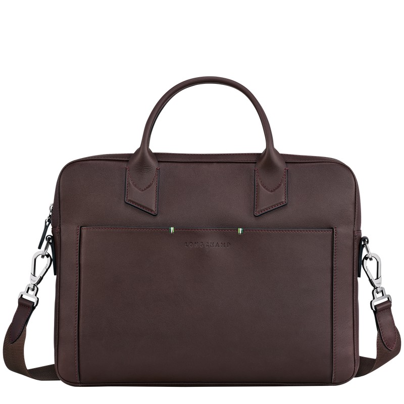 Longchamp Longchamp Sur Seine Briefcase Mocha | 1856RZBEQ