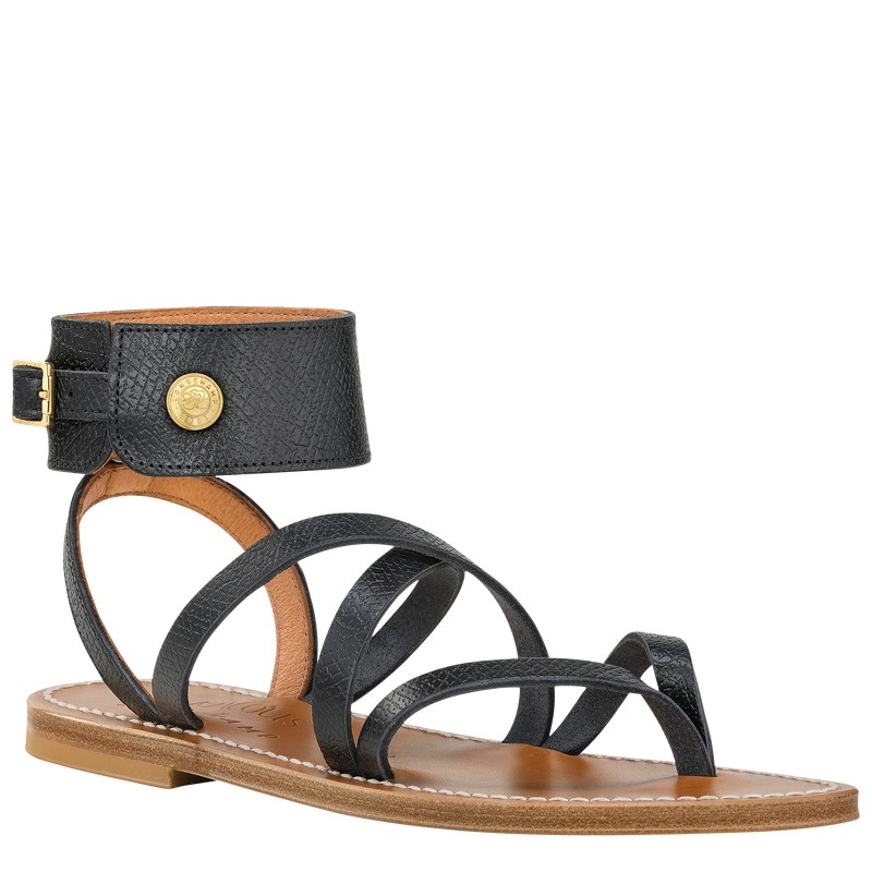 Longchamp Longchamp X K.Jacques Sandals Schwarz | 4093YRZPM