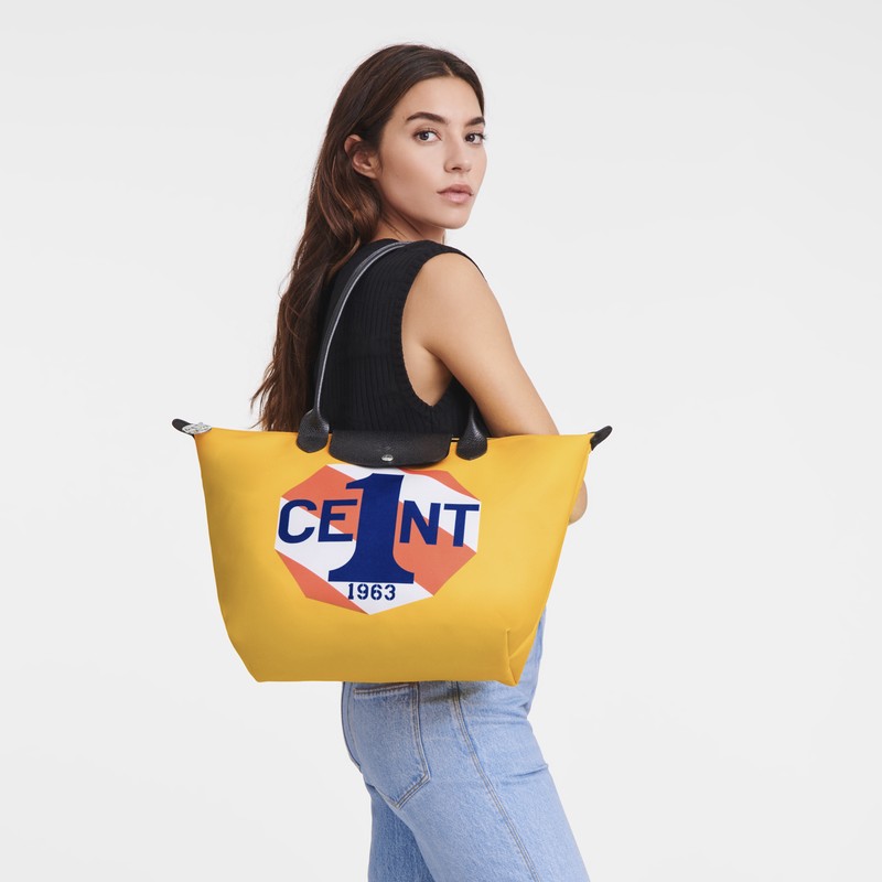 Longchamp Longchamp X Robert Indiana L Tote Bag Blau | 4569AVCUR