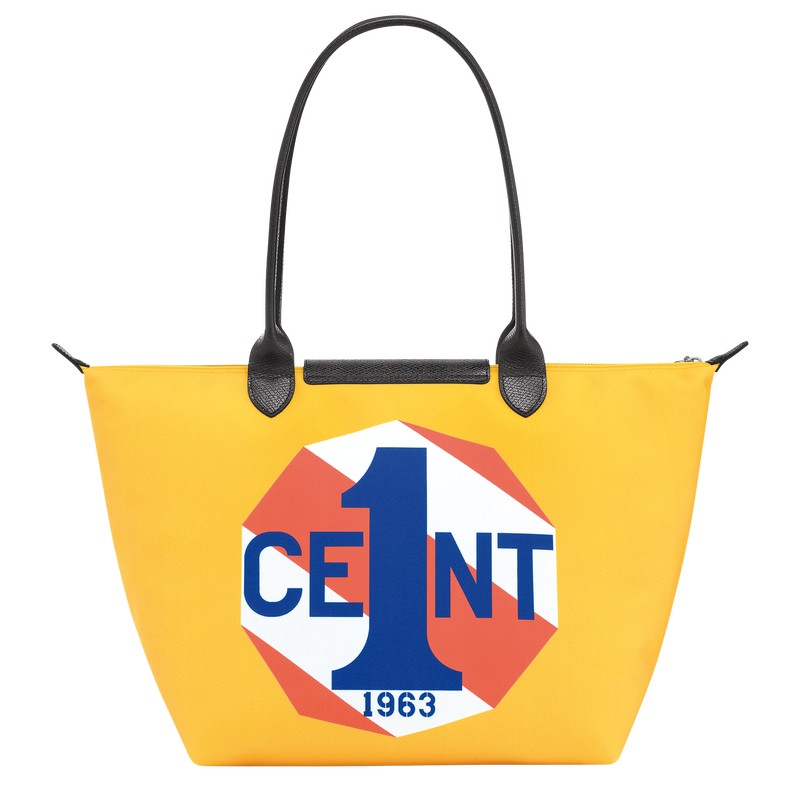 Longchamp Longchamp X Robert Indiana L Tote Bag Blau | 4569AVCUR