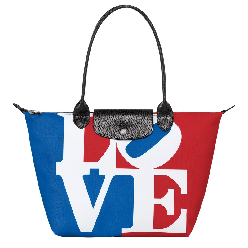 Longchamp Longchamp X Robert Indiana M Tote Bag Weiß | 6274XZCUS