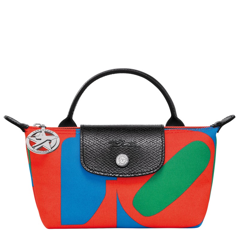 Longchamp Longchamp X Robert Indiana Pouch Rot Navy | 3526ECURH