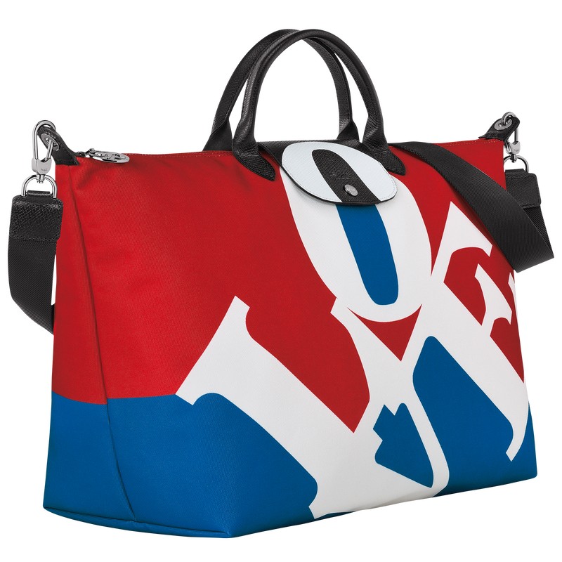 Longchamp Longchamp X Robert Indiana Travel Bag Weiß | 3015JCEZR