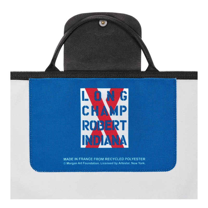 Longchamp Longchamp X Robert Indiana Travel Bag Weiß | 3015JCEZR