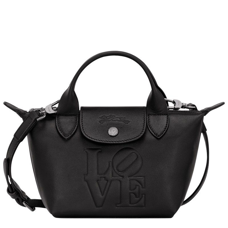 Longchamp Longchamp X Robert Indiana Xs Handbag Schwarz | 7869PNJVF