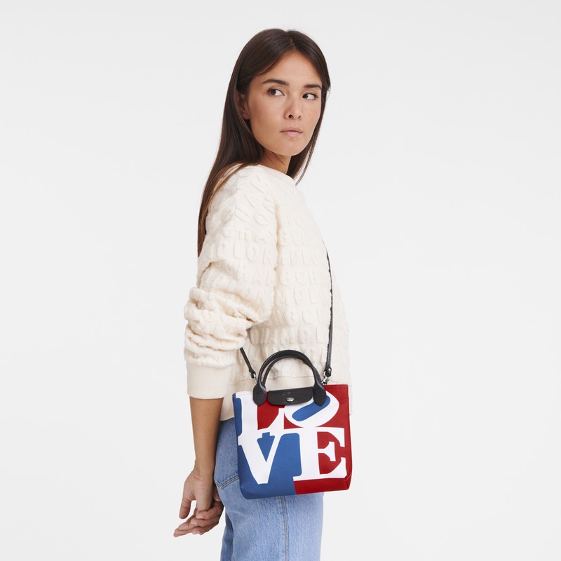 Longchamp Longchamp X Robert Indiana Xs Crossbody Bag Weiß | 6081NVBAF