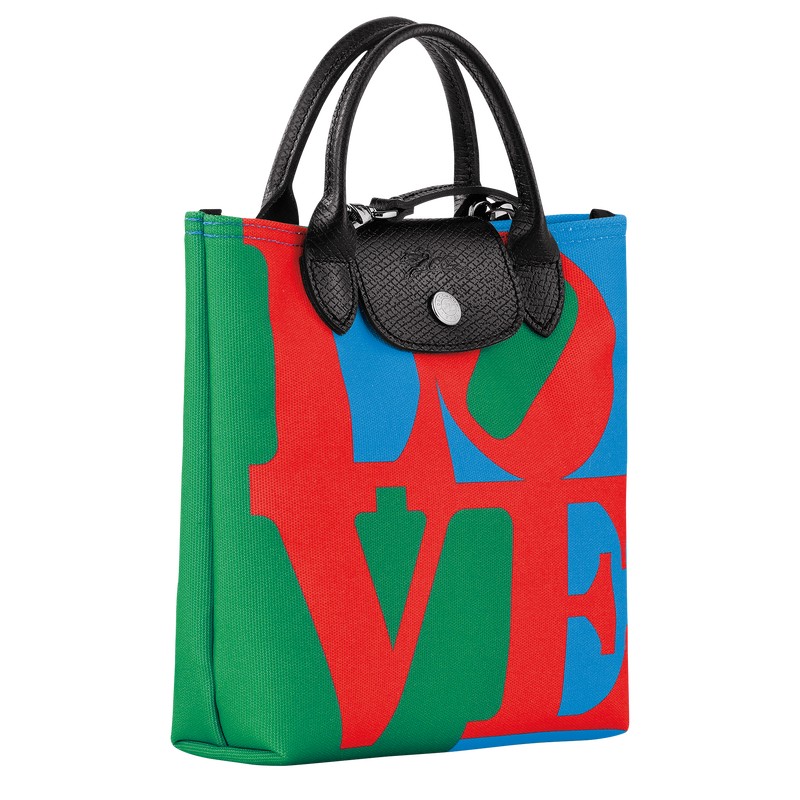 Longchamp Longchamp X Robert Indiana Xs Crossbody Bag Rot Navy | 8234GVQFH