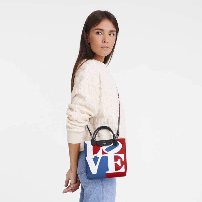 Longchamp Longchamp X Robert Indiana Xs Crossbody Bag Weiß | 4590KXUJA