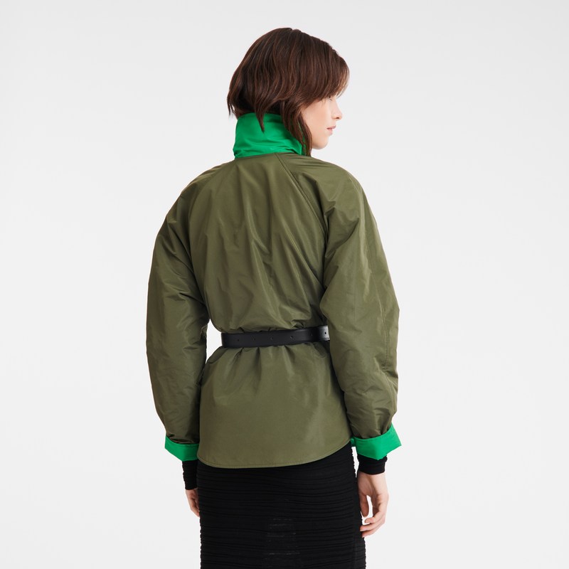 Longchamp Padded Blouson Khaki Grün | 6923XITWJ