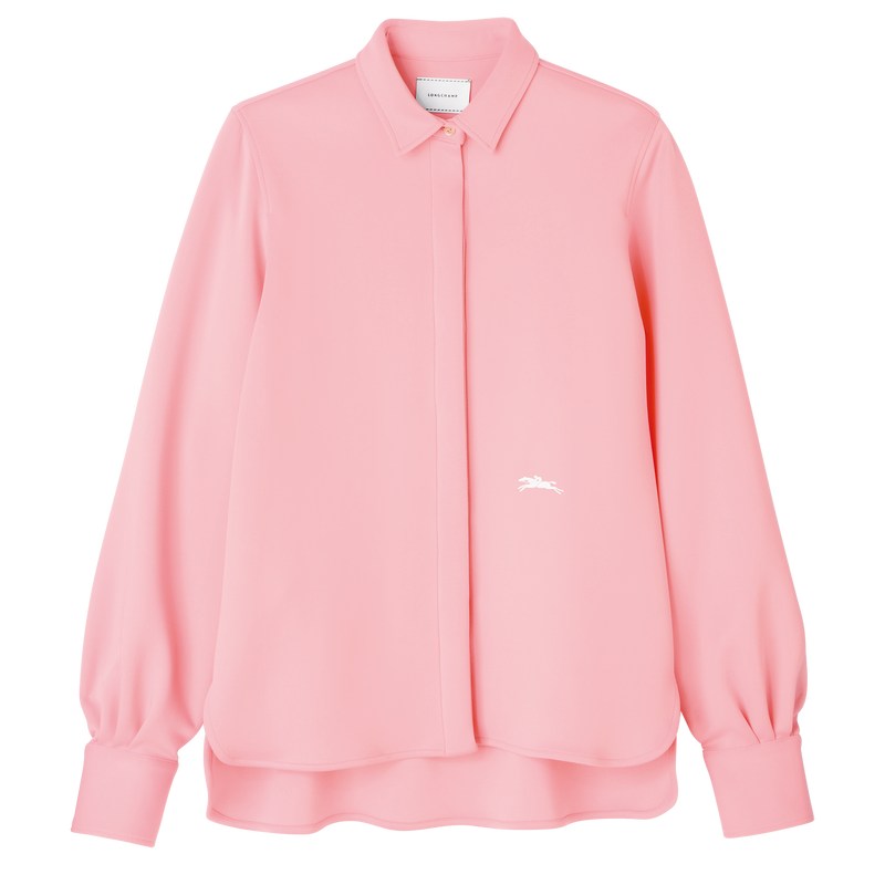 Longchamp Shirt Rosa | 4258TYGXW