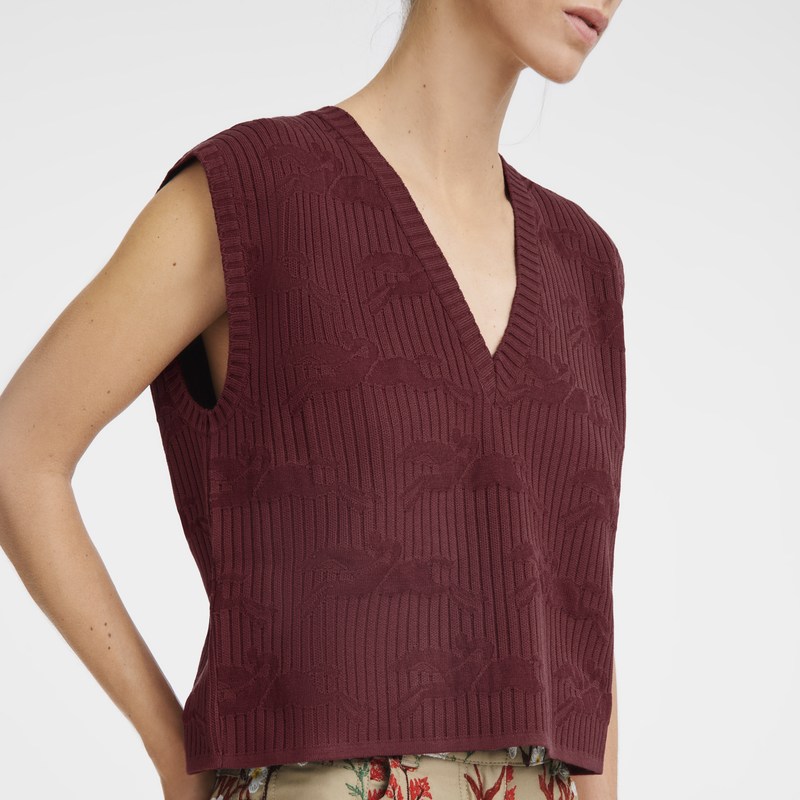 Longchamp Sleeveless Sweater Sienna | 2856GMWDI