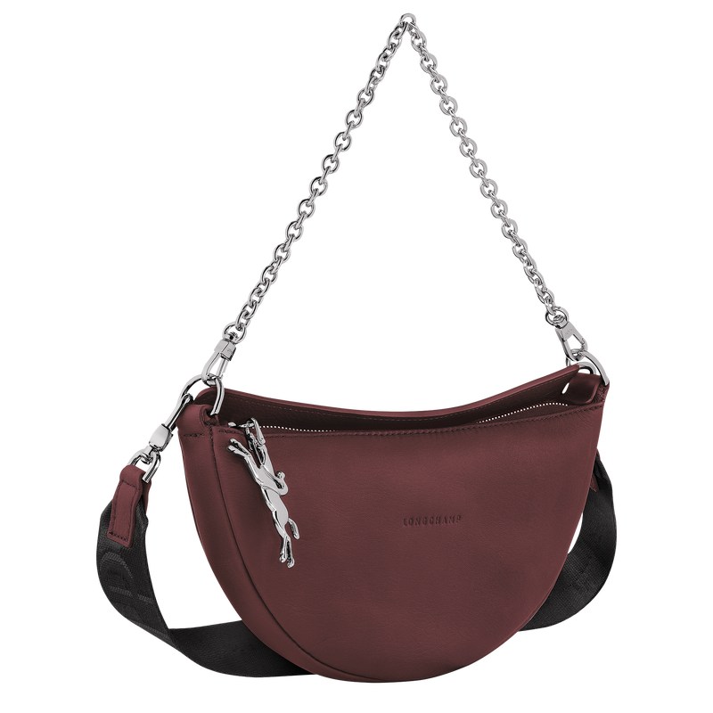 Longchamp Smile S Crossbody Bag Plum | 7649BDMTK